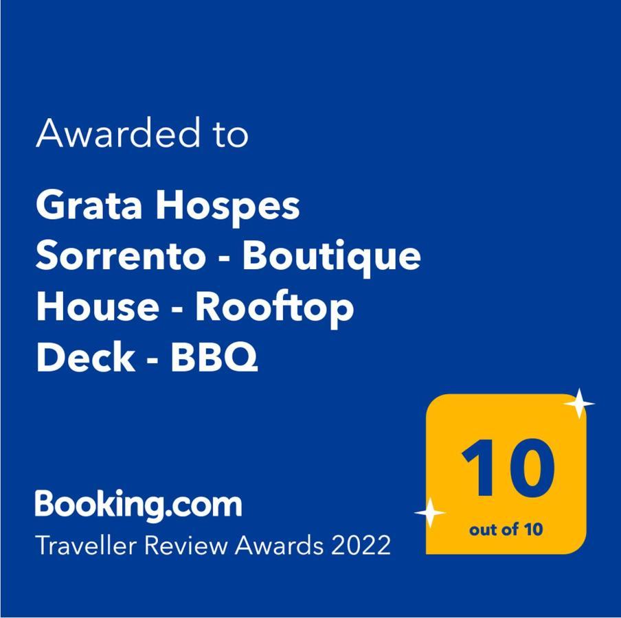 Grata Hospes Sorrento - Boutique House - Rooftop Deck - Bbq Екстериор снимка