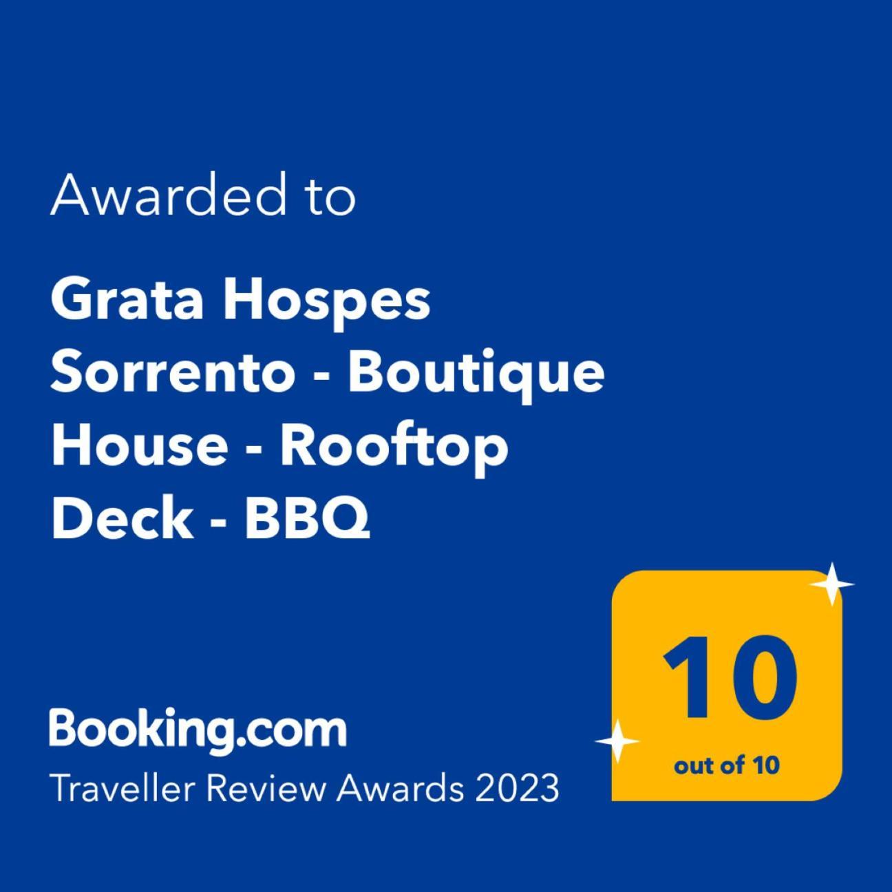 Grata Hospes Sorrento - Boutique House - Rooftop Deck - Bbq Екстериор снимка